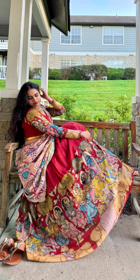 Krishna pen kalamkari